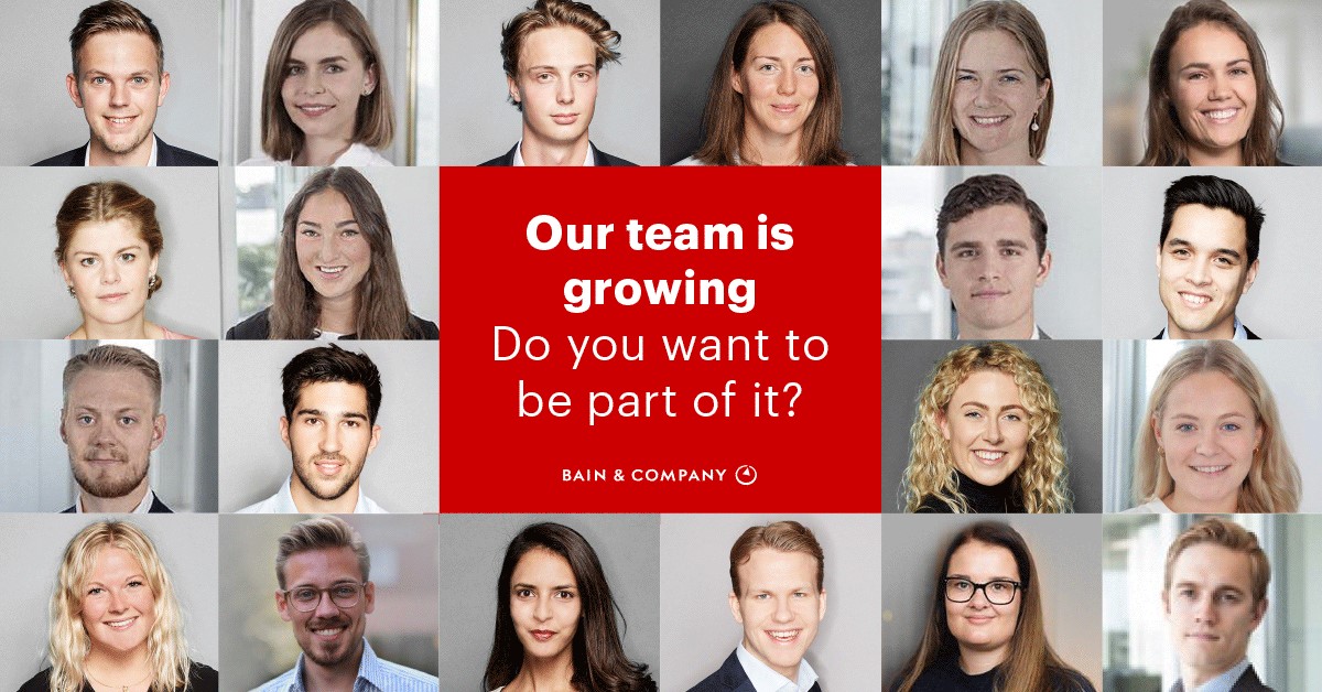 Bain & Company Associate Consultant | Our team is growing – do you want